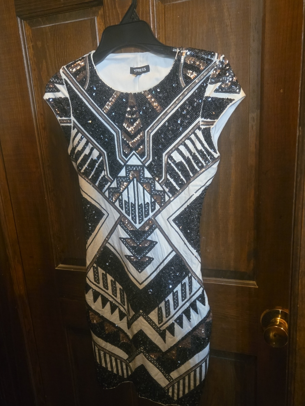 Express Stunning Geoprint Mini dress Sz XS